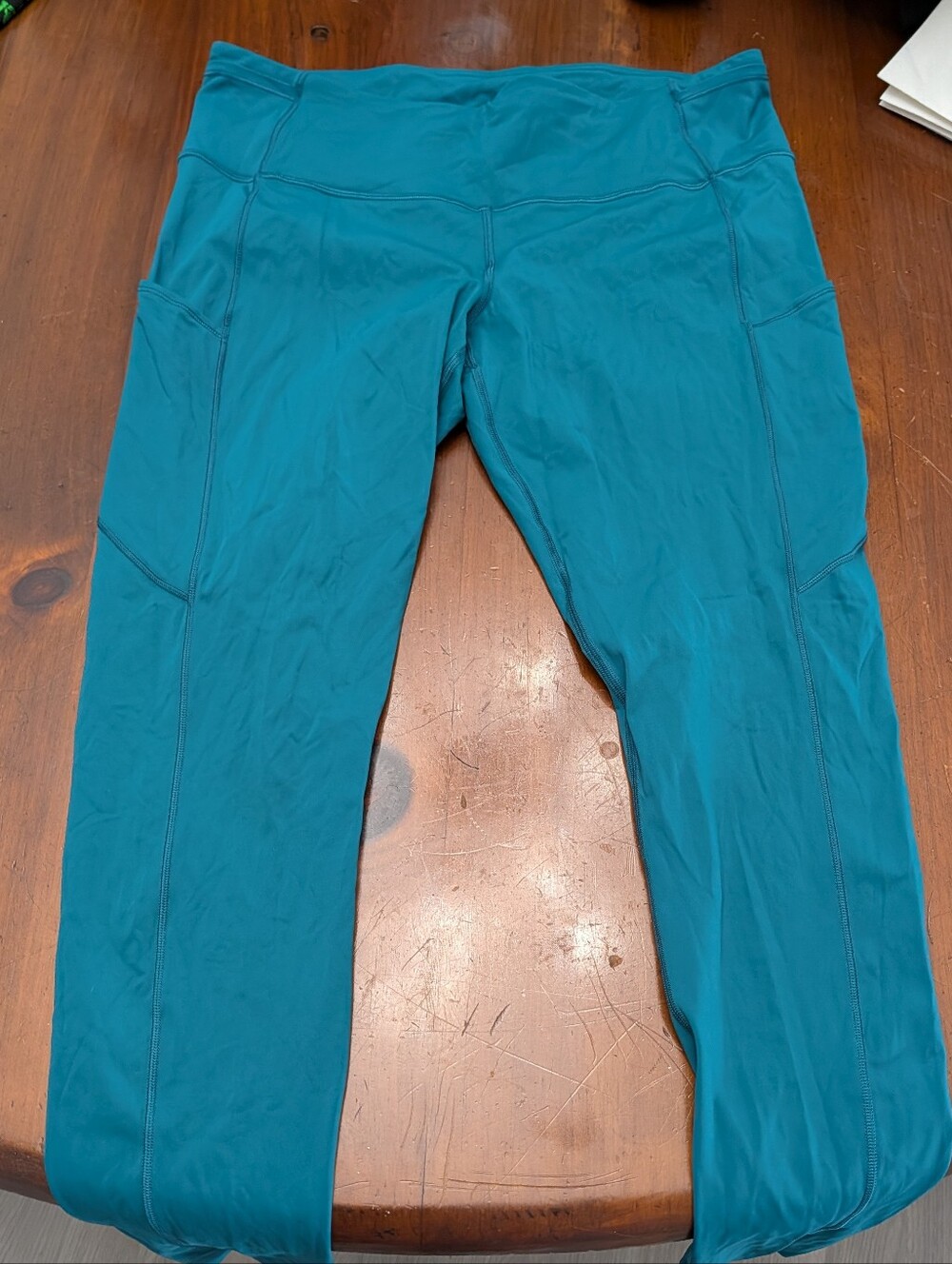 Lululemon Women's Teal High-Rise Pocket Leggings Size 12